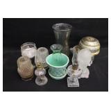 McCoy Planter, Vases, & Miniature Oil Lamps