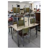 Vintage Chrome Table W/ Formica Top & Chairs