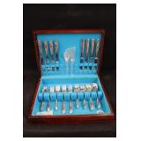 W.M. Rogers Queen Bess Flatware Service & Chest
