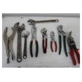 Assorted Plier & Wrenches
