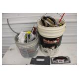 Buckets of Drywall Tools