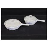 Corningware Blue Cornflower Covered Skillets