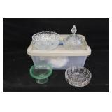 Crystal & Pressed Glassware  & Tub