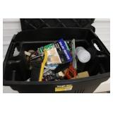 Storage Box Full of Painting Supplies