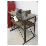 Steel Welding Table W/ Rock Island 596 Bench Vise