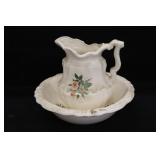 Ceramic Pitcher & Bowl