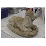 Poodle Concrete Lawn Statue