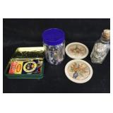Buttons & Vintage Bubble Glass Pictures