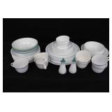 Correlle Snowflake Blue Garland Dinnerware