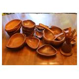 Teakwood Salad Bowl Set & Accessories