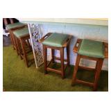 Wood & Vinyl Barstools