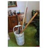 Wicker Umbrella Basket