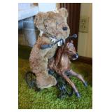 Teddy Bear On Horse Tricycle