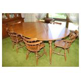 Ethan Allen Dining Table & 6 Chairs