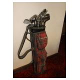 Vintage Golf Clubs & Bag