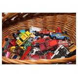 Basket of Matchbox Cars