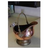 Vintage Delta Copper Coal Scuttle