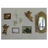Mirrors, Prints & Cherub Decor