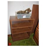 Pressed Wood Bookcase & Wall Hangings