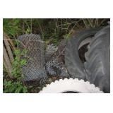 Chain-link Fence & Scrap Iron