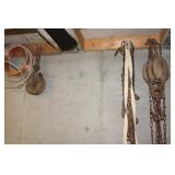 Copper Tubing & Wood Block Pulleys