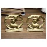 Brass Bookends