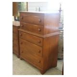 Kroehler Maple 5 Chest Drawer Dresser