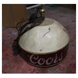 Vintage Coors Hanging Light Fixture