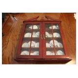 Hanging What-Not Shelf & Porcelain Doll China