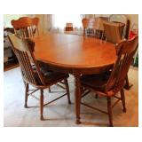 Oak Dining Table & Chairs