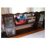 Wood Shelf & Contents