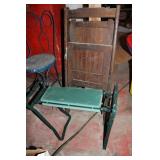 Folding Chair & Folding Gardening Bench