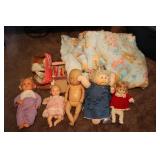 Care Bears Comforter, Baby Shoes, & Dolls