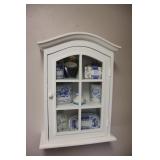 Hanging Shelf & Delft Glassware