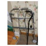 Cane & Invacare Walker