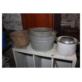 Porcelain & Galvanized Buckets & Pails
