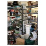 Shelving Units, Storage Containers, & Contents