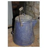 Large Blue Granite Coffee
