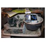 Enamel Wash Pans & Christmas Lights