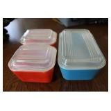 Vintage Pyrex Colored Refrigerator Dishes