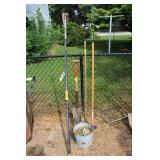Pole Saw, Spade, & Hoes