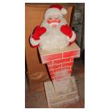 1950's 44' Santa on Chimney