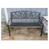 4' Metal Park Bench