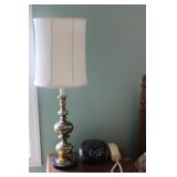 Stereo & Brass Lamp