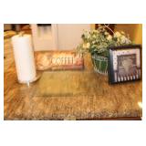 Home Decor, Glass Cutting Boards, Etc.