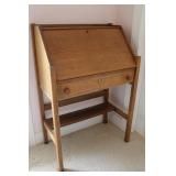 Antique Oak Slant Front Desk