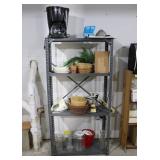 5' Metal Shelf & Contents