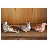 Mexico Ceramic Pigeon Figurines