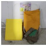 Mobile Screen Door, Tarp, Cot & Cushion