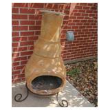 Terracotta Chiminea Outdoor Fireplace